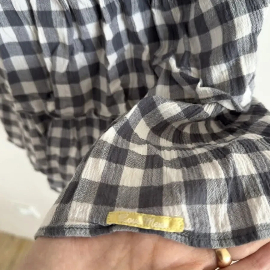 تاپ چین چینی پفی چهارخونه