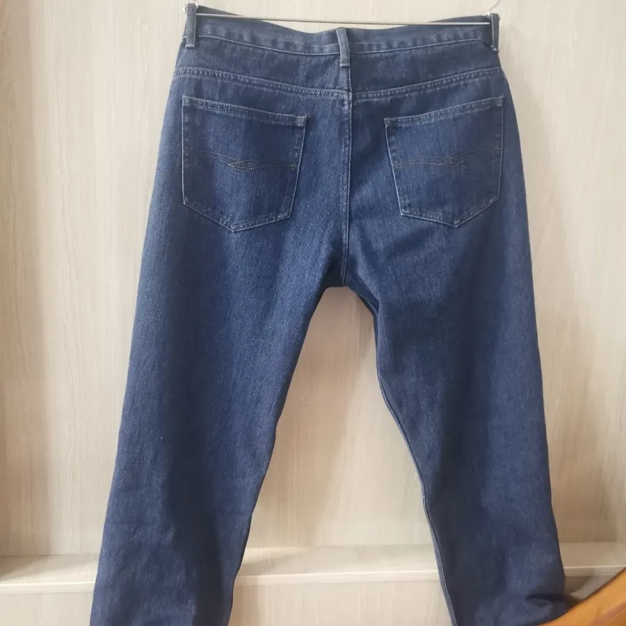 شلوار جین آبی ضخیم راسته