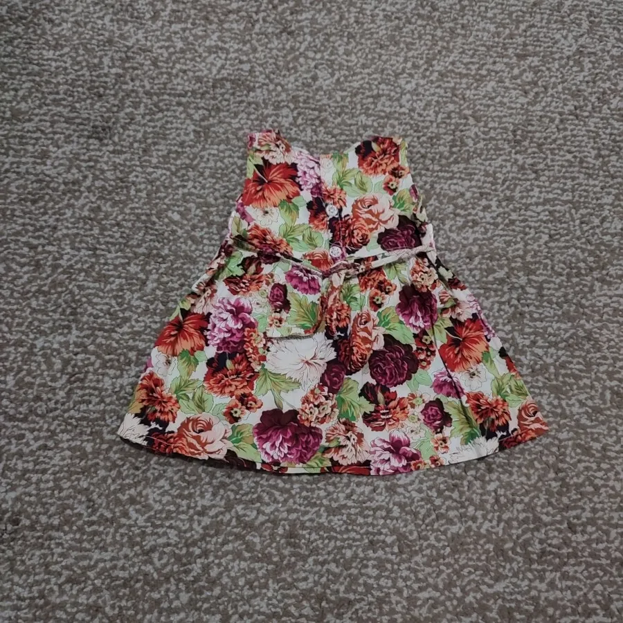 پیراهن لینن گلدار