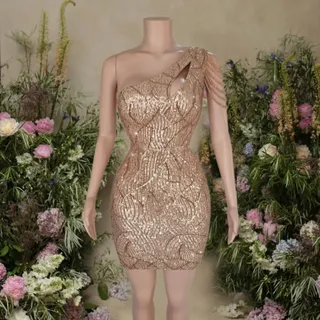 پیراهن مسی صورتی شین