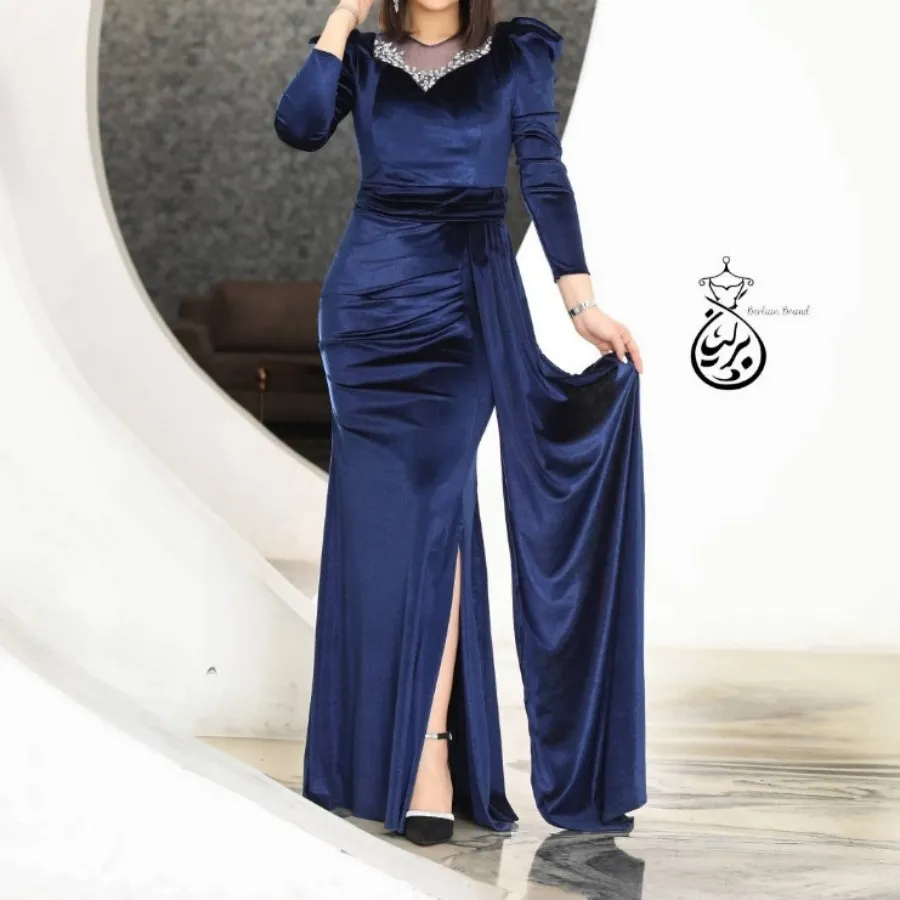 پیراهن مخمل مجلسی