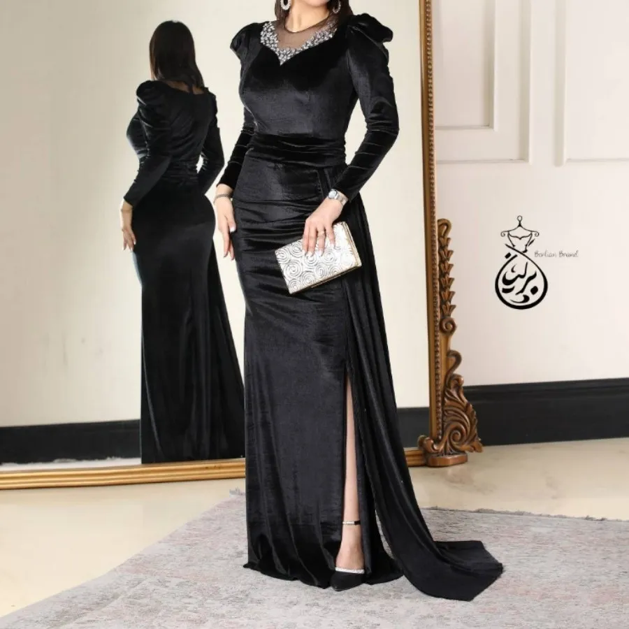 پیراهن مخمل مجلسی