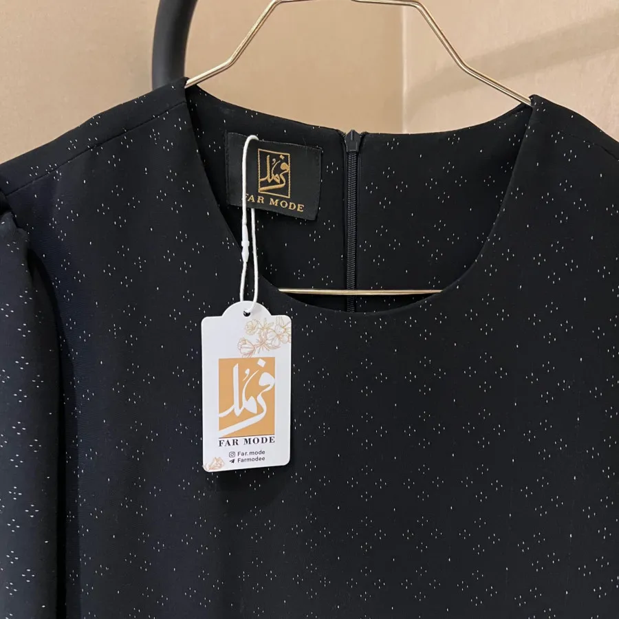 مانتوی کرپ گلدوزی مجلسی