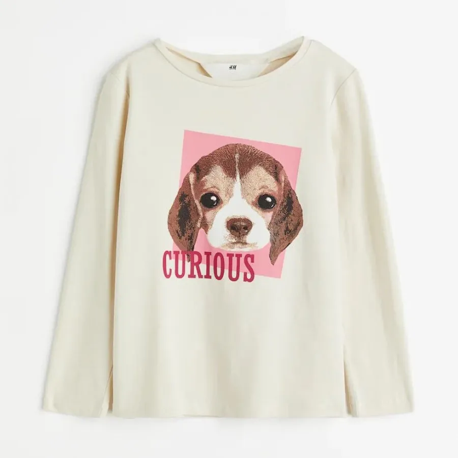 بلوز نخی آستین بلند h&m