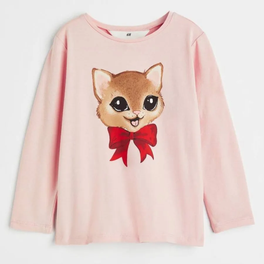 بلوز نخی آستین بلند h&m