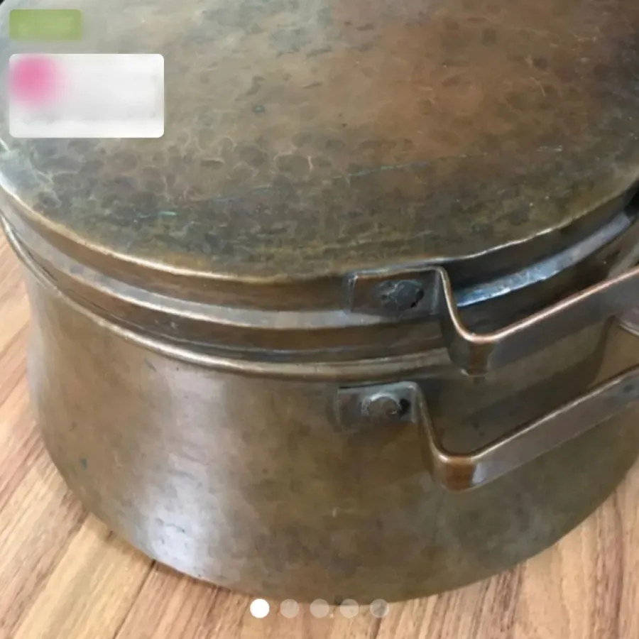 دیگ مسی قلفت مسی قدیمی