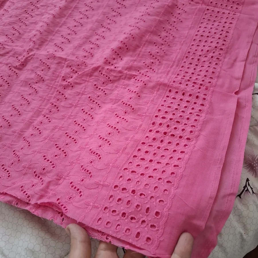 پارچه نخی خامه دوزی