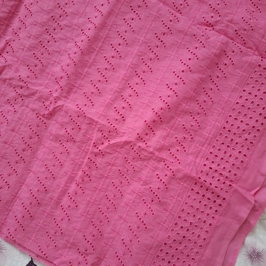 پارچه نخی خامه دوزی