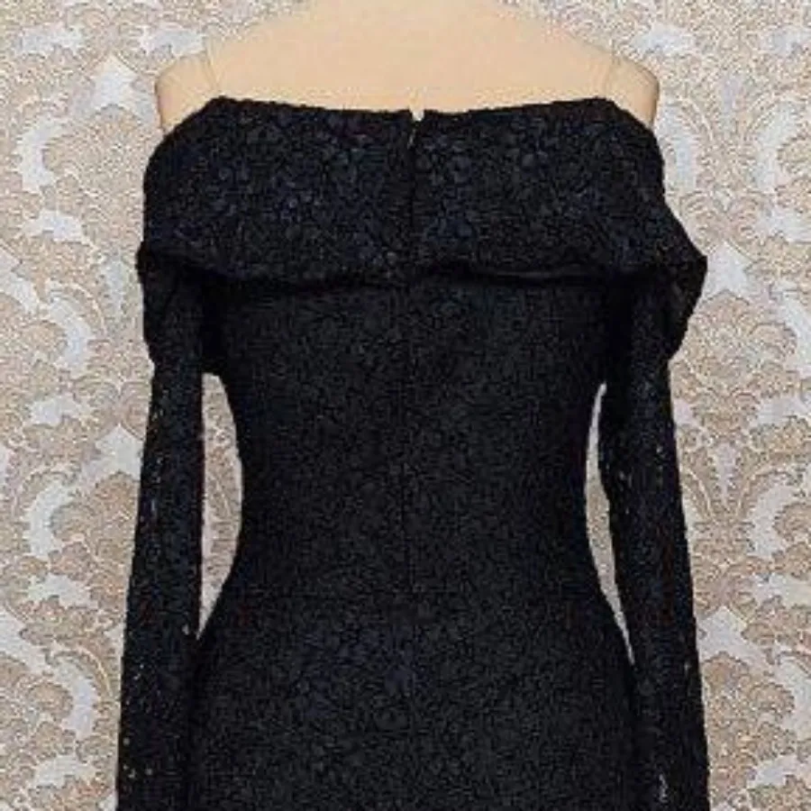 پیراهن مجلسی سفید مشکی