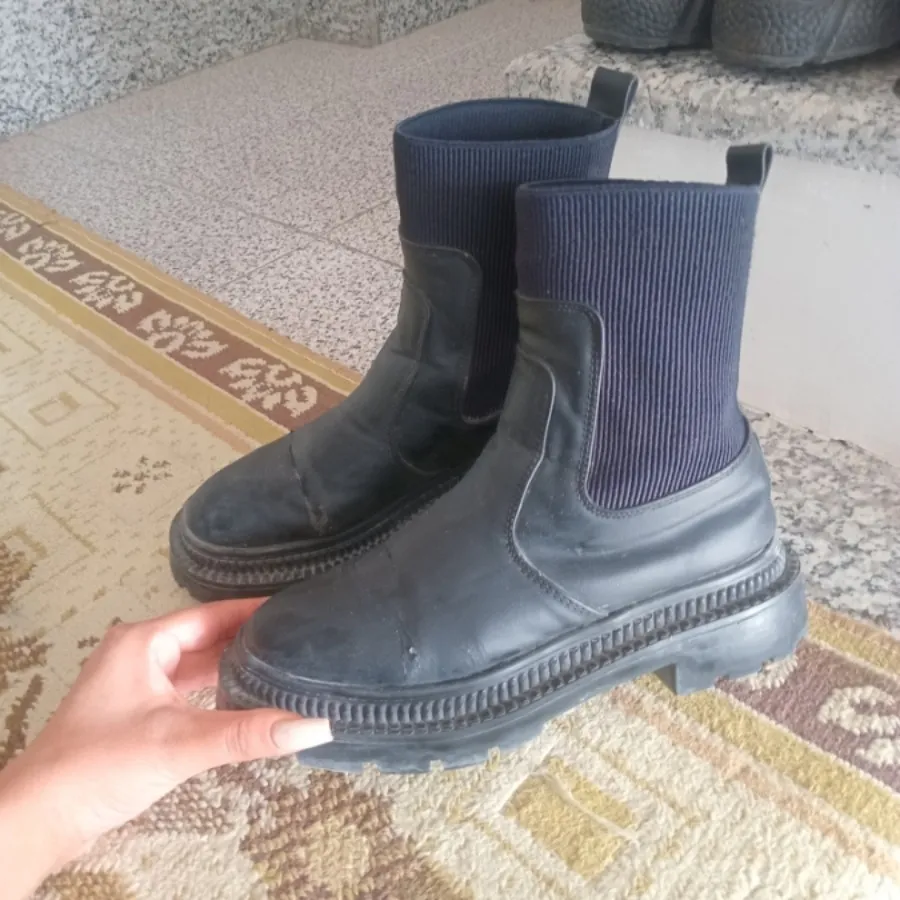 بوت مشکی ساق کشی
