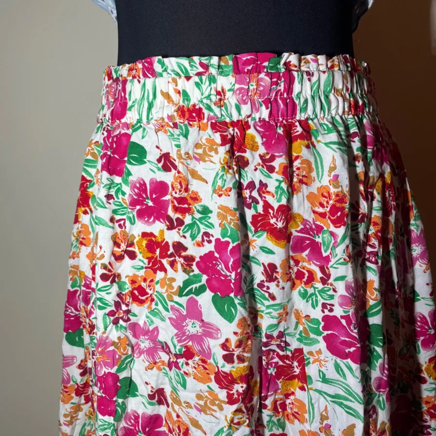 دامن نخی گل گلی