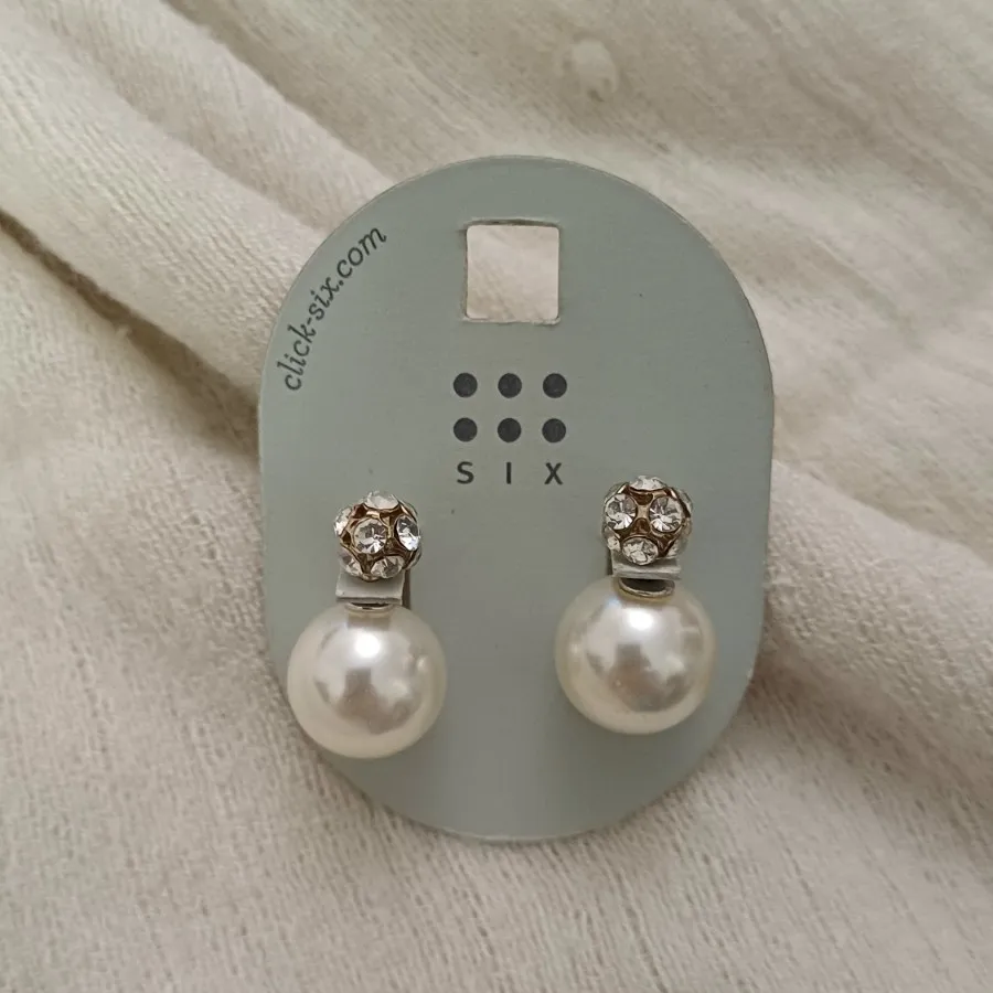 گوشواره مروارید نگیندار