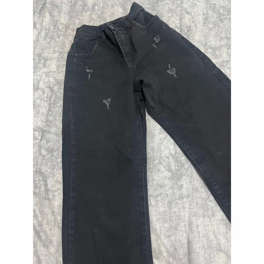 شلوار لی ذغالی