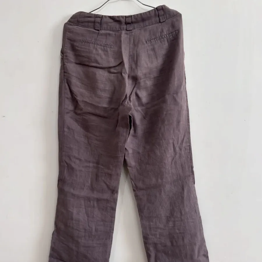 شلوار لینن بنفش ناز