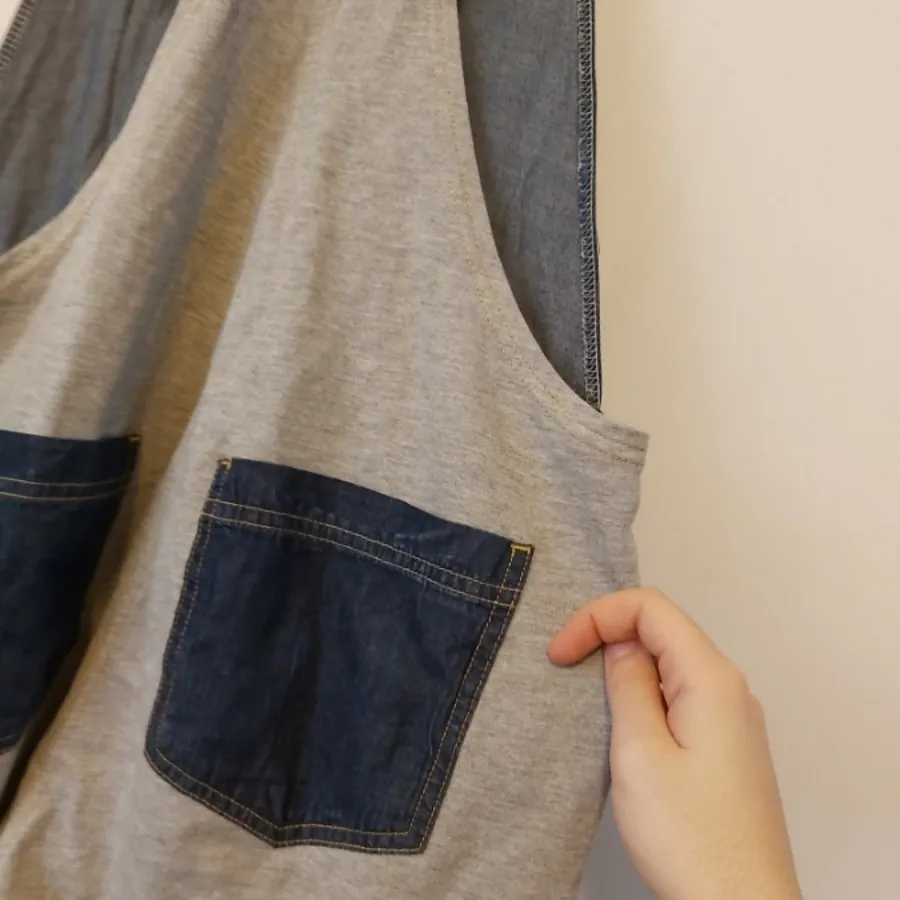 سرهمی جین کاغذی سرمه ای