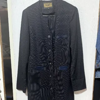 ست اداری سرمه ای راه راه