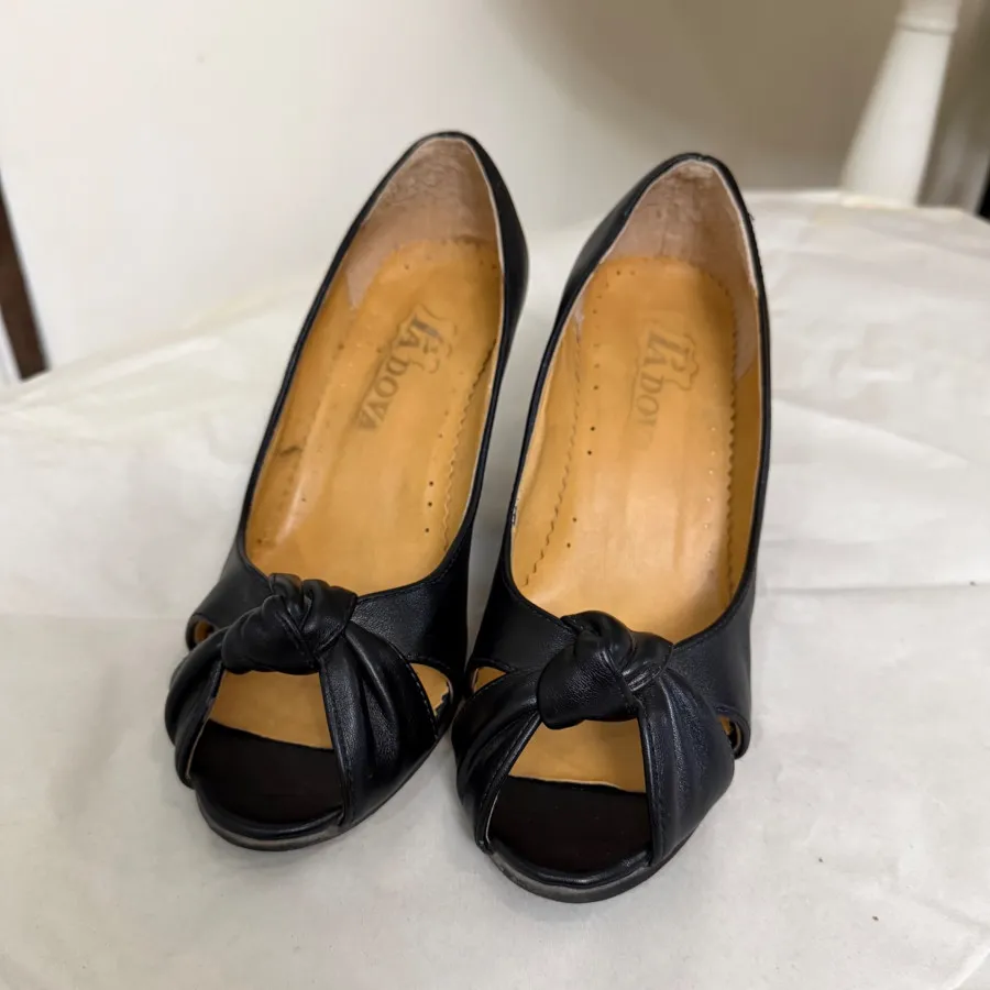 صندل پاشنه چرم