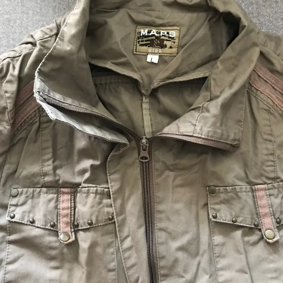 مانتو کت کتان یشمی زیپدار