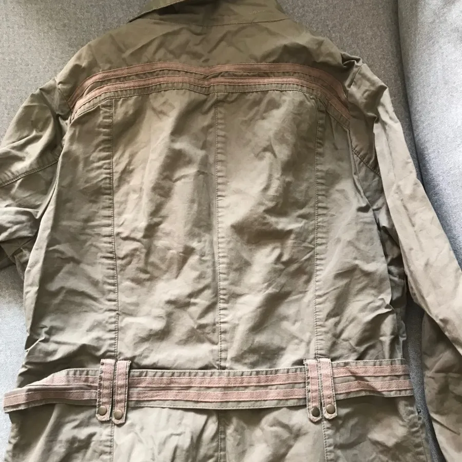 مانتو کت کتان یشمی زیپدار