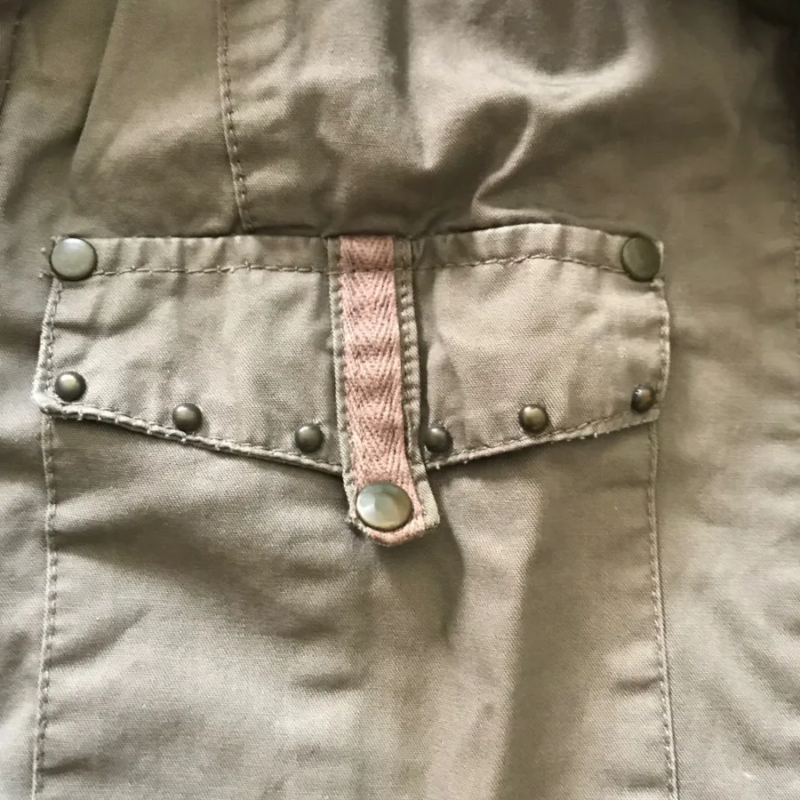 مانتو کت کتان یشمی زیپدار