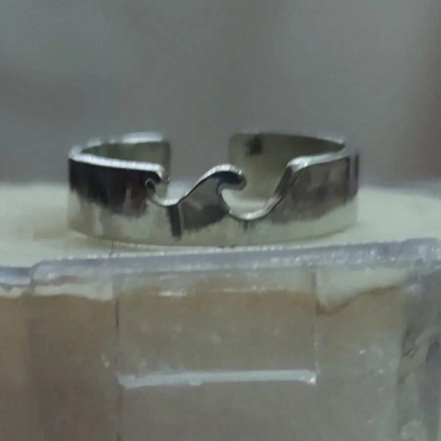 انگشتر موج استیل رنگ ثابت