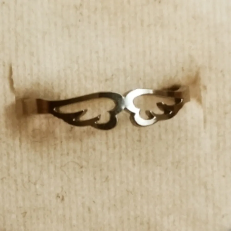 انگشتر بال فرشته استیل