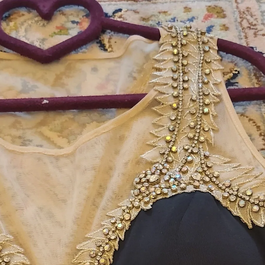 پیراهن کرپ سنگ کاری