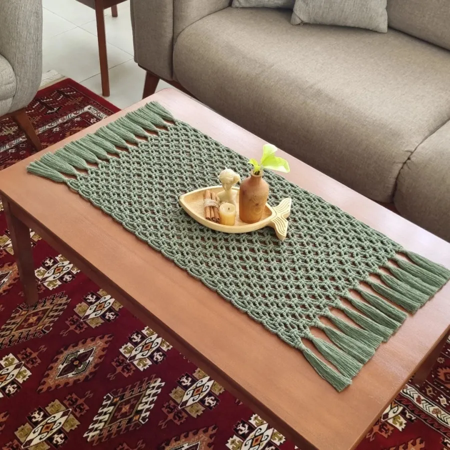 رومیزی مکرومه