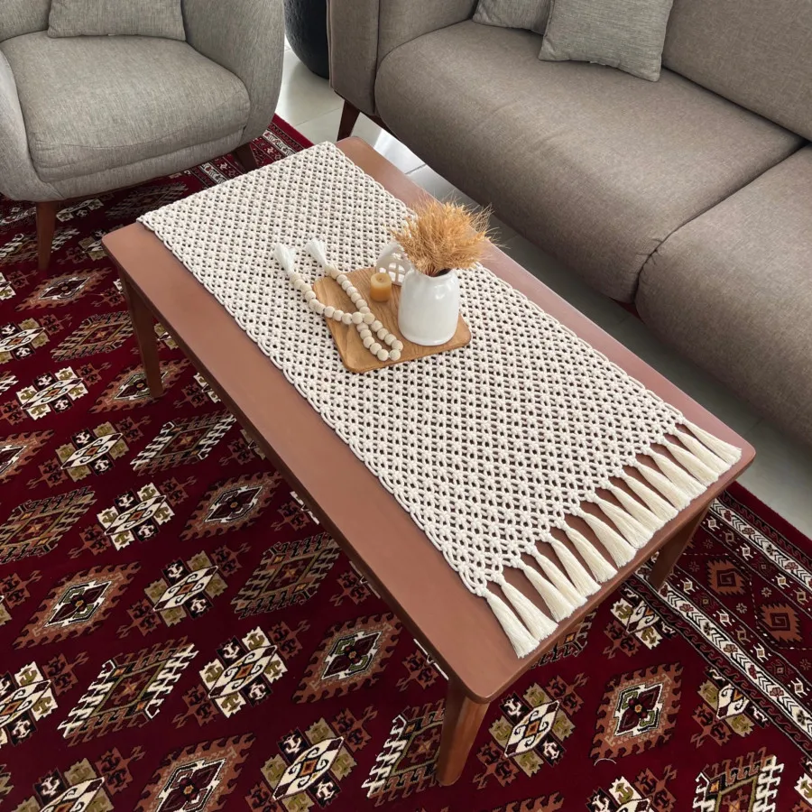 رومیزی مکرومه