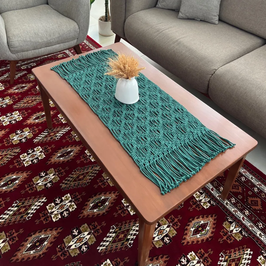 رومیزی مکرومه