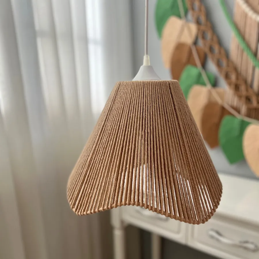 لوستر دوطبقه مکرومه