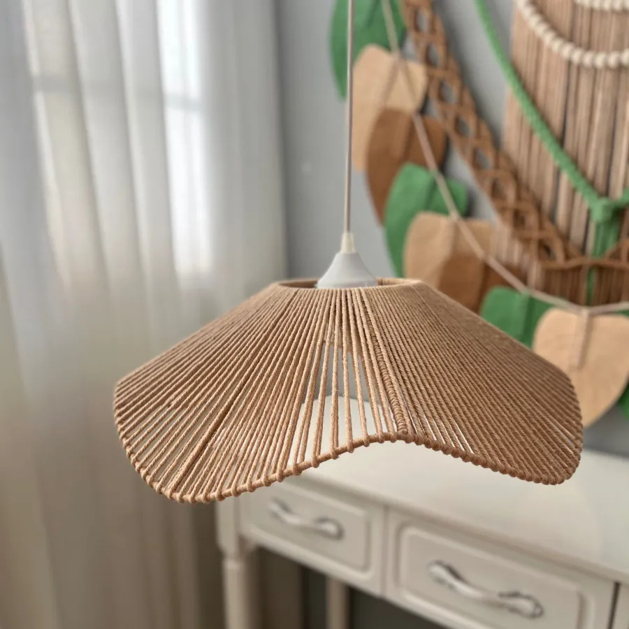 لوستر دوطبقه مکرومه