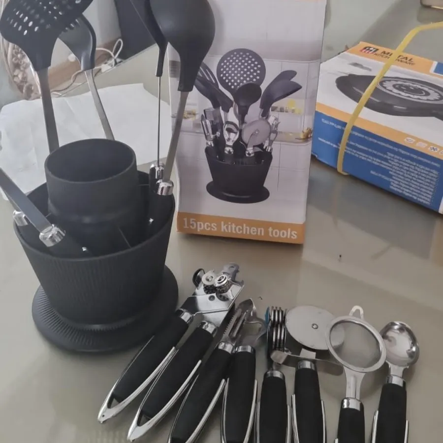 ست قابلمه و تابه و ابزار