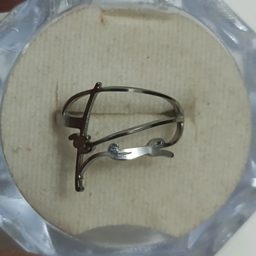 انگشتر استیل رنگ ثابت