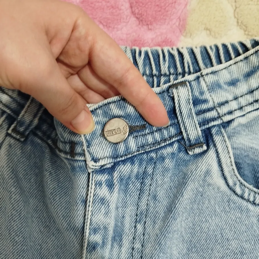 شلوار بگ آبی