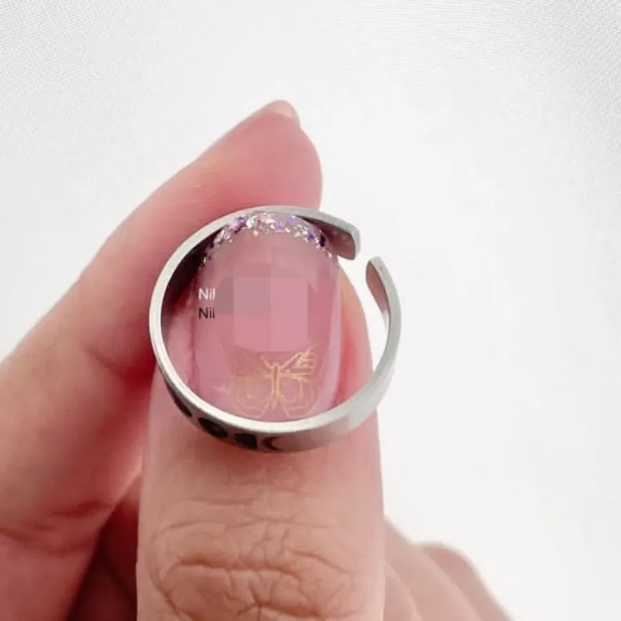 انگشتر ماه،استیل رنگ ثابت