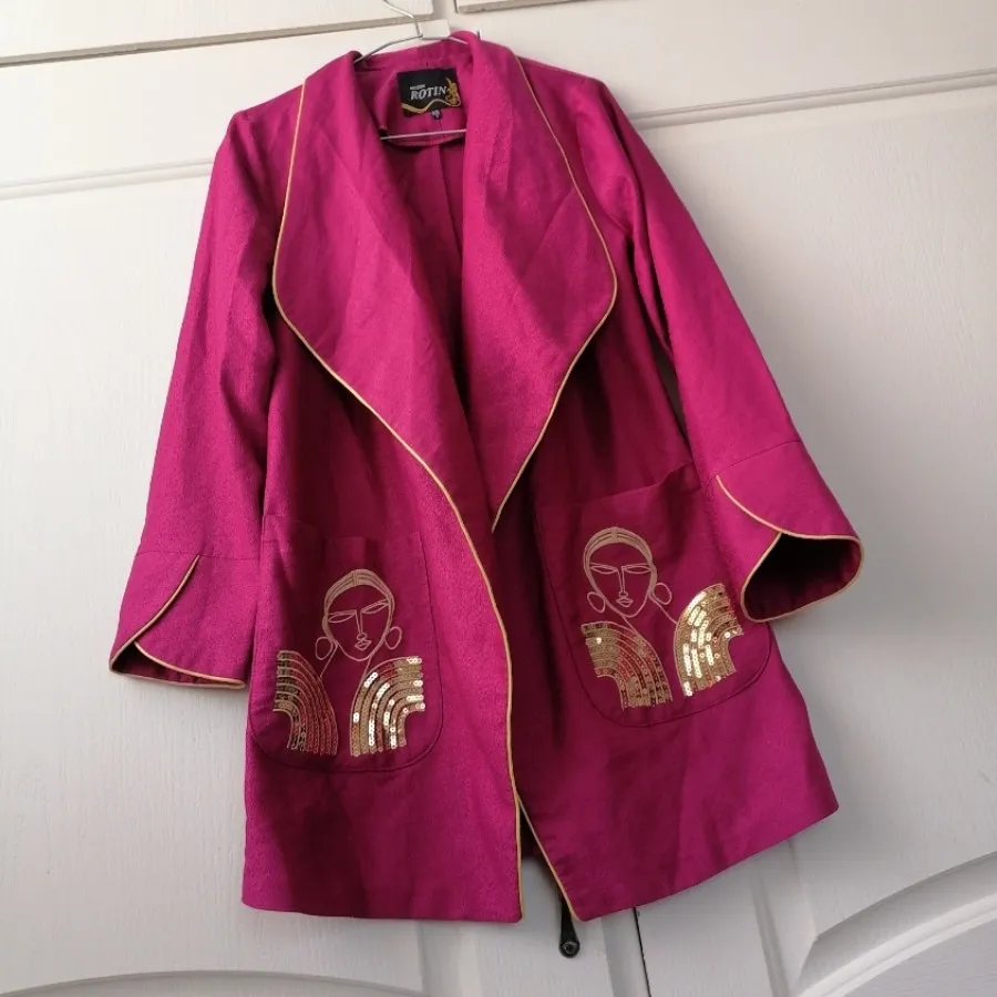 مانتو ژاکارد مجلسی مزونی