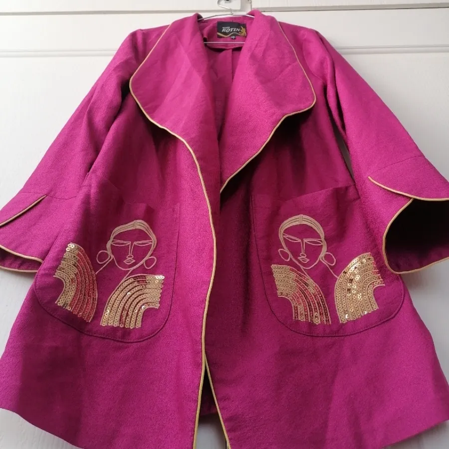 مانتو ژاکارد مجلسی مزونی