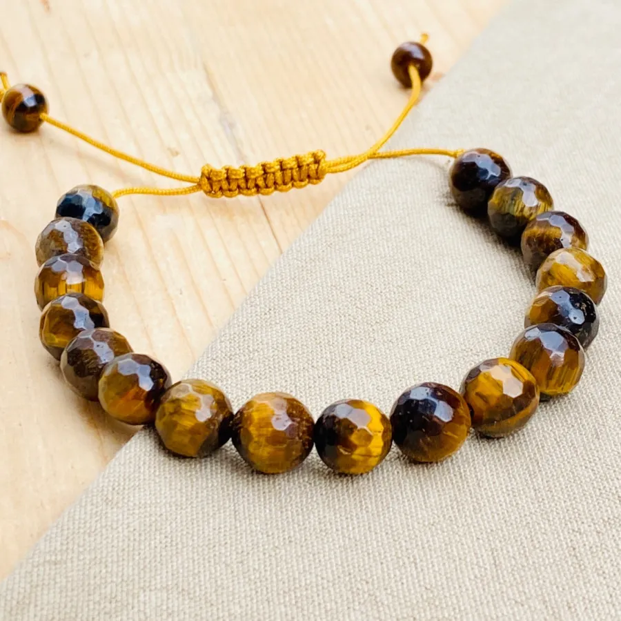 دستبند سنگ اصل چشم ببر