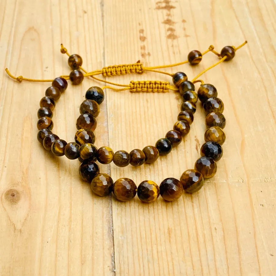 دستبند سنگ اصل چشم ببر