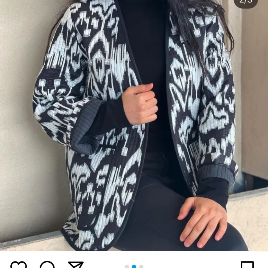 کت  کوک دوزی سفید _مشکی