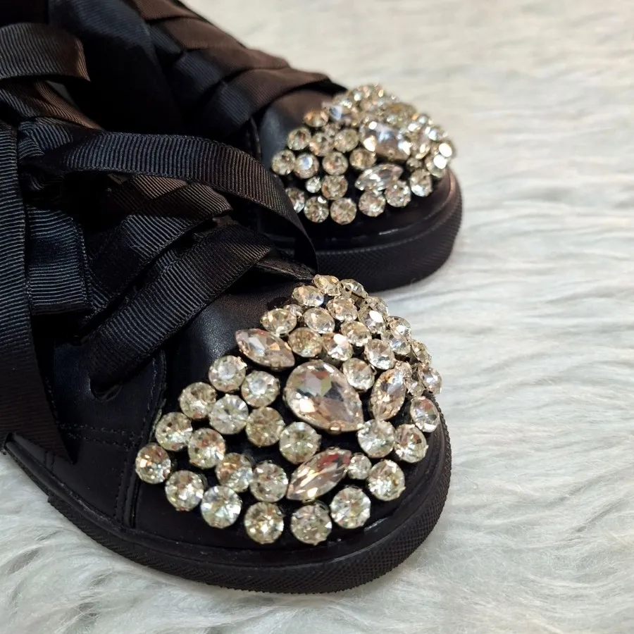 کفش ونس جواهردوزی مشکی