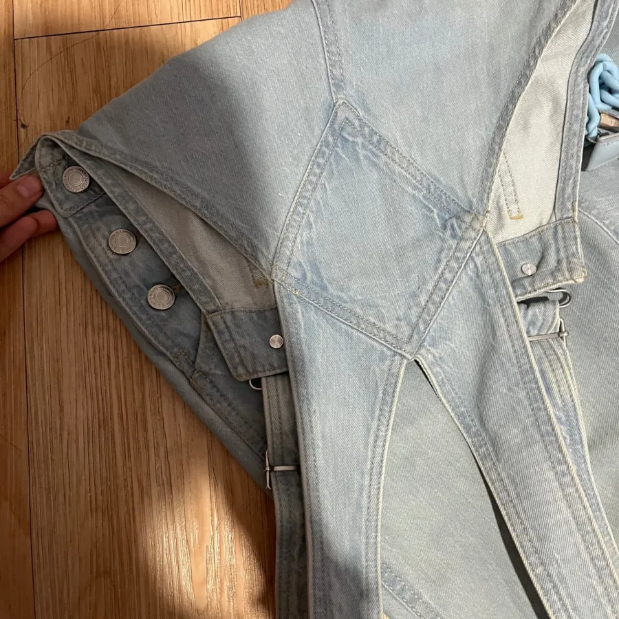 شلوار دوبنده جین روشن