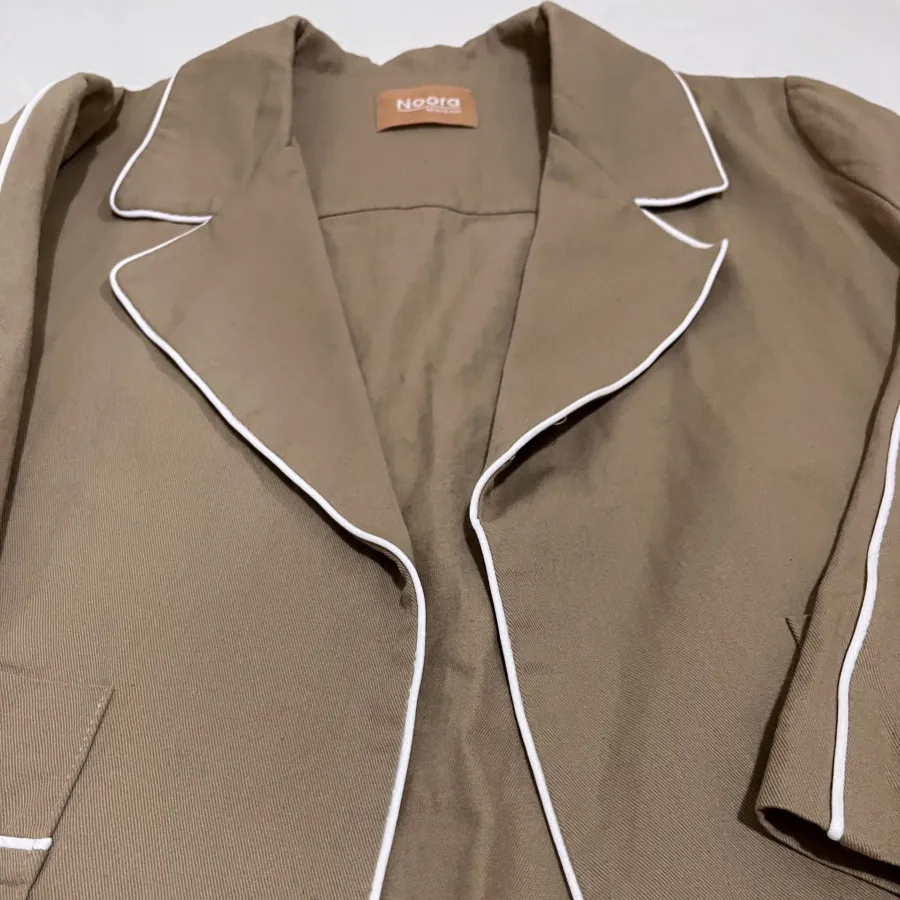 کت کتان نوار دوری