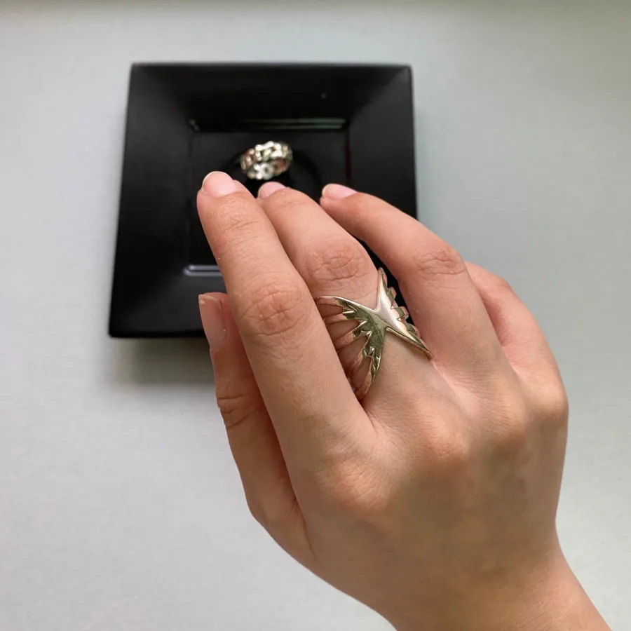 حراج انگشتر ابکاری نقره