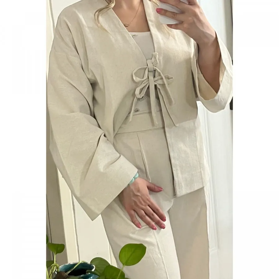 ست شومیز و شلوار لینن