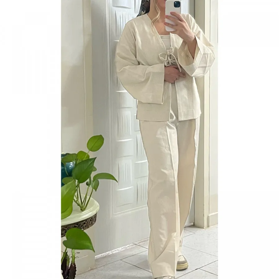 ست شومیز و شلوار لینن