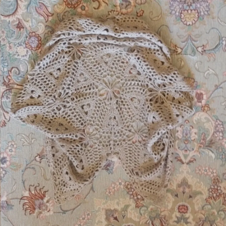 رویی لباس قلاب بافی