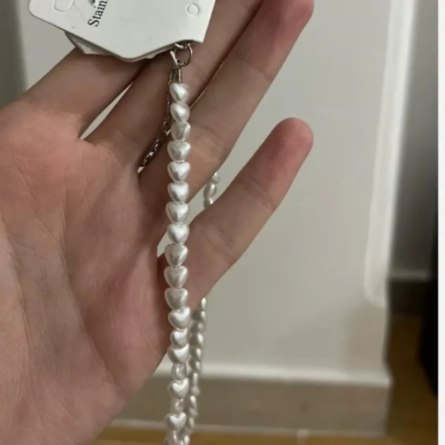 گردنبند مروارید قلبی