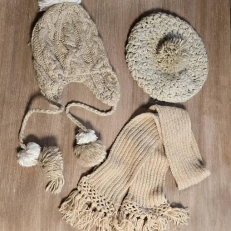 کلاه و شال بافت